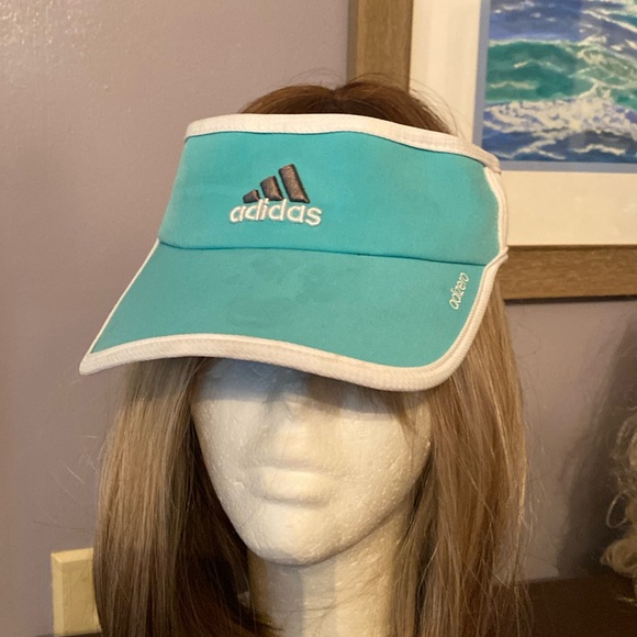 EUC Adidas Women's Climacool Adizero Teal Adjustable Tennis Visor - Picture 1 of 7